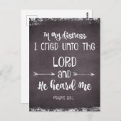 Comformeer de Bijbelversie van Psalms Briefkaart (Voorkant / Achterkant)