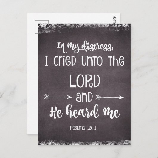 Comformeer de Bijbelversie van Psalms Briefkaart (Voorkant / Achterkant)