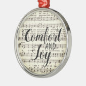 Comfort and Joy Metal Ornament (Links)