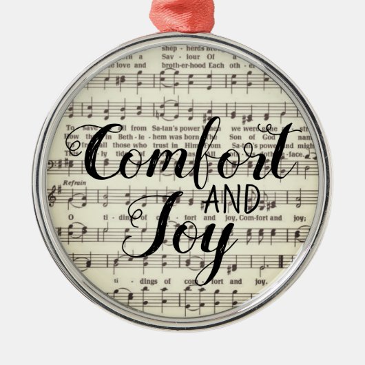 Comfort and Joy Metal Ornament (Voorkant)