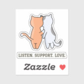 Comfort Cats | Tote bag Sticker (Vel)