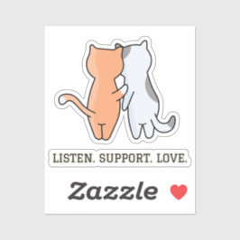 Comfort Cats | Tote bag Sticker