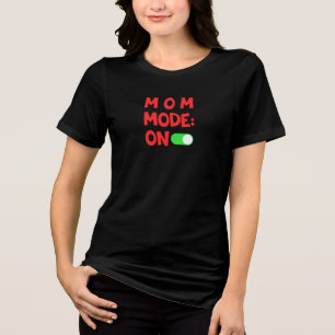 Comfort Colors® Moeder Modus Aan Schattig Tri-Blend Shirt