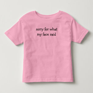 Comfort Colors® Sorry voor Wat Mijn Gezicht Zei Kinder Shirts