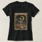 Comfort De Reader Tarot Kaart Shirt Skeleton Readi (Design voorkant)