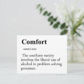 Comfort Definition Briefkaart (Staand voorkant)
