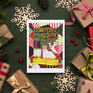 Comfort en Joy Christmas Kaart