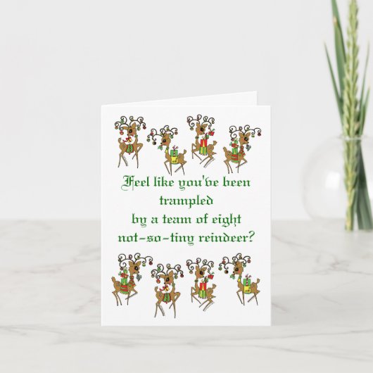 Comfort en Joy Feestdagen Kaart (Voorkant)