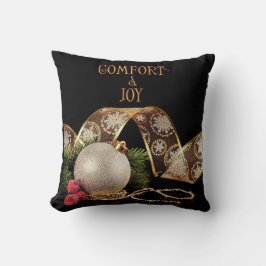 Comfort en Joy Ornament met lint Kussen