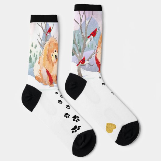 COMFORT EN JOY Rough Chow crew socks Sokken (Rechts)