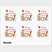 Comfort en Joy Vierkante Sticker (Vel)