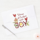 Comfort en Joy Vierkante Sticker (Envelop)