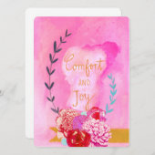 comfort en joyday card feestdagenkaart (Voorkant / Achterkant)