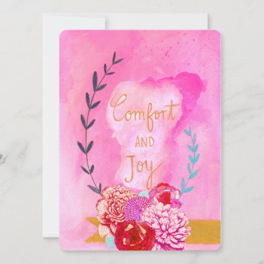 comfort en joyday card feestdagenkaart (Voorkant)