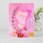 comfort en joyday card feestdagenkaart (Staand voorkant)