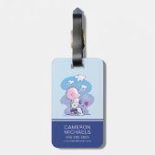 Comfort en veiligheid | Charlie & Snoopy Hug Bagagelabel (Achterkant verticaal)