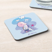 Comfort en veiligheid | Charlie & Snoopy Hug Bier Onderzetter (Linkerzijde)