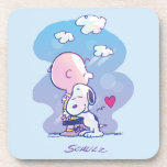 Comfort en veiligheid | Charlie & Snoopy Hug Bier Onderzetter<br><div class="desc">Bekijk dit superschattige Peanuts-ontwerp met Charlie Brown en Snoopy.</div>