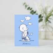 Comfort en veiligheid | Charlie & Snoopy Hug Briefkaart (Staand voorkant)