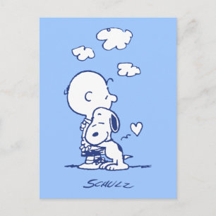 Comfort en veiligheid   Charlie & Snoopy Hug Briefkaart