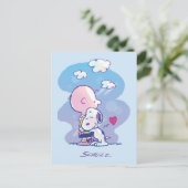 Comfort en veiligheid | Charlie & Snoopy Hug Briefkaart (Staand voorkant)