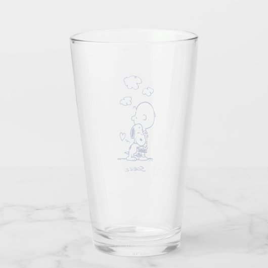 Comfort en veiligheid | Charlie & Snoopy Hug Glas (Achterkant)