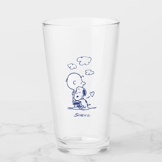 Comfort en veiligheid | Charlie & Snoopy Hug Glas (Voorkant)