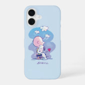 Comfort en veiligheid | Charlie & Snoopy Hug iPhone 16 Hoesje (Achterkant)