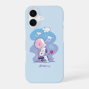 Comfort en veiligheid   Charlie & Snoopy Hug iPhone 16 Hoesje