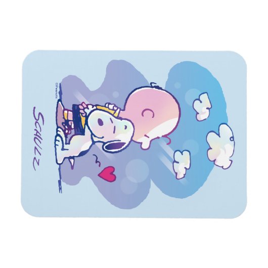 Comfort en veiligheid | Charlie & Snoopy Hug Magneet (Horizontaal)