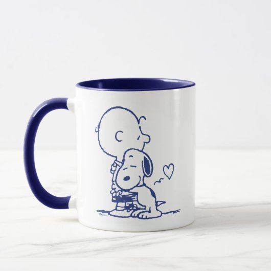 Comfort en veiligheid | Charlie & Snoopy Hug Mok (Links)