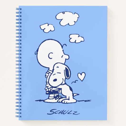 Comfort en veiligheid | Charlie & Snoopy Hug Notitieboek (Voorkant)