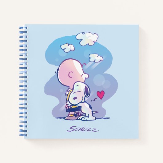 Comfort en veiligheid | Charlie & Snoopy Hug Notitieboek (Voorkant)