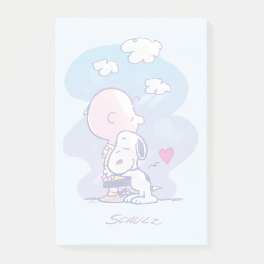 Comfort en veiligheid | Charlie & Snoopy Hug Post-it® Notes (Voorkant)