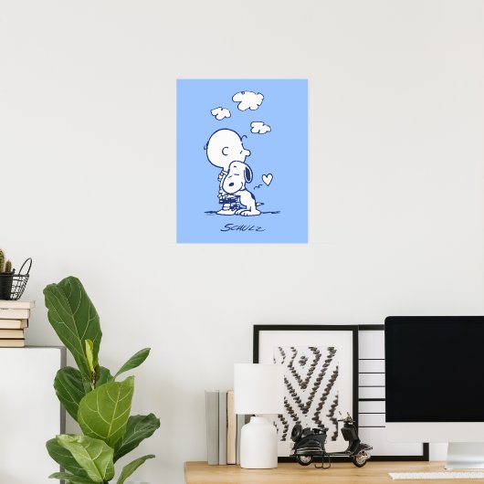 Comfort en veiligheid | Charlie & Snoopy Hug Poster (Thuiskantoor)