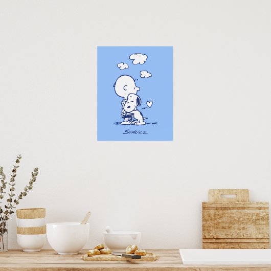 Comfort en veiligheid | Charlie & Snoopy Hug Poster (Keuken)