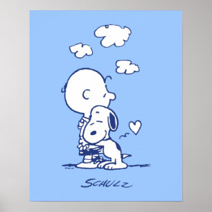 Comfort en veiligheid   Charlie & Snoopy Hug Poster