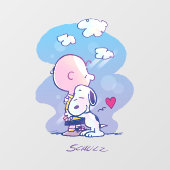 Comfort en veiligheid | Charlie & Snoopy Hug Raamsticker (Vel)