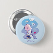 Comfort en veiligheid | Charlie & Snoopy Hug Ronde Button 5,7 Cm (Voorkant /achterkant)