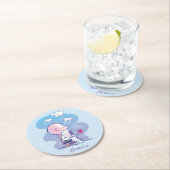 Comfort en veiligheid | Charlie & Snoopy Hug Ronde Kartonnen Onderzetter (Insitu)