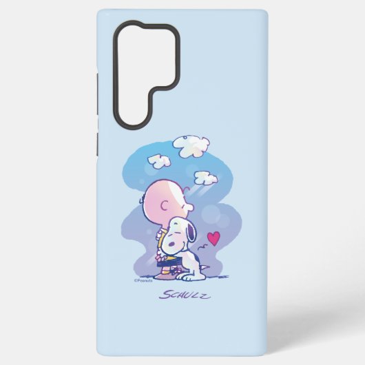 Comfort en veiligheid | Charlie & Snoopy Hug Samsung Galaxy Hoesje (Achterkant)