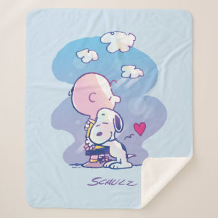 Comfort en veiligheid   Charlie & Snoopy Hug Sherpa Deken