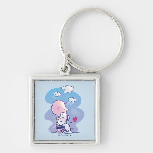 Comfort en veiligheid | Charlie & Snoopy Hug Sleutelhanger (Voorkant)