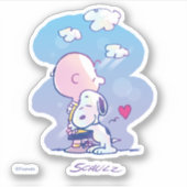 Comfort en veiligheid | Charlie & Snoopy Hug Sticker (Voorkant)