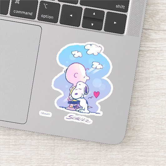 Comfort en veiligheid | Charlie & Snoopy Hug Sticker (Detail)