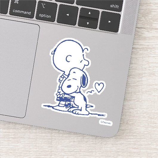 Comfort en veiligheid | Charlie & Snoopy Hug Sticker (Detail)