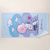 Comfort en veiligheid | Charlie & Snoopy Hug Strandlaken (Voorkant)