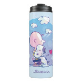 Comfort en veiligheid | Charlie & Snoopy Hug Thermosbeker (Voorkant)