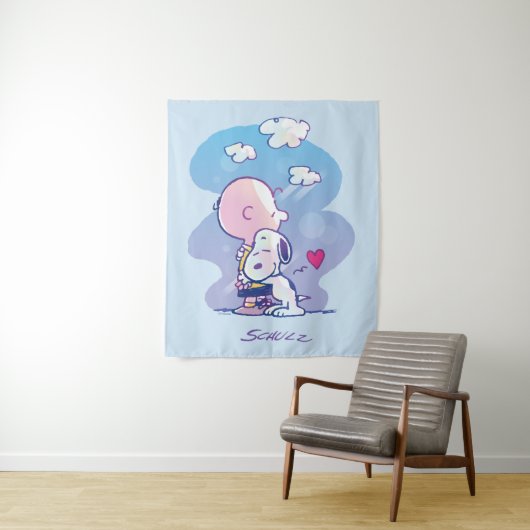 Comfort en veiligheid | Charlie & Snoopy Hug Wandkleed (In situ)