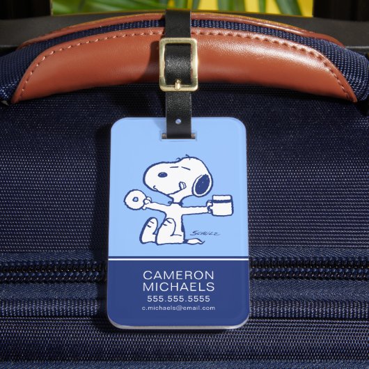 Comfort en veiligheid | Geluk is een ochtendrituee Bagagelabel (Voorkant Insitu 2)